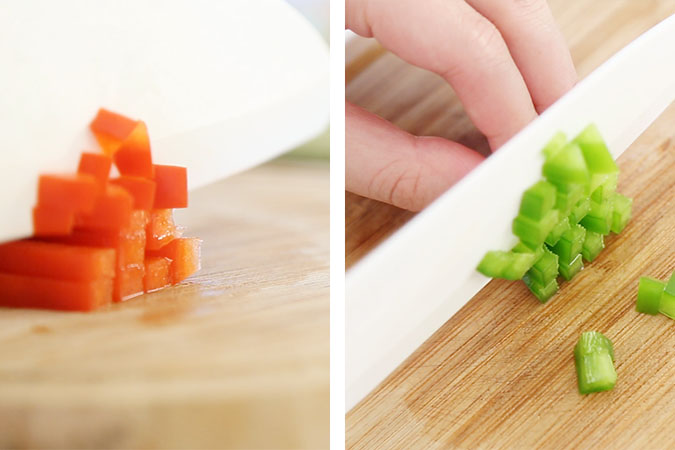 双椒芝士面 宝宝辅食微课堂的做法图解2