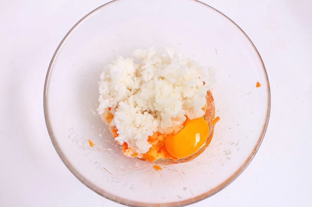 山药胡萝卜米饼的做法图解4