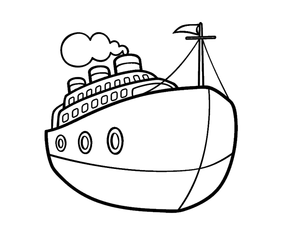 横跨大西洋的简笔画图片