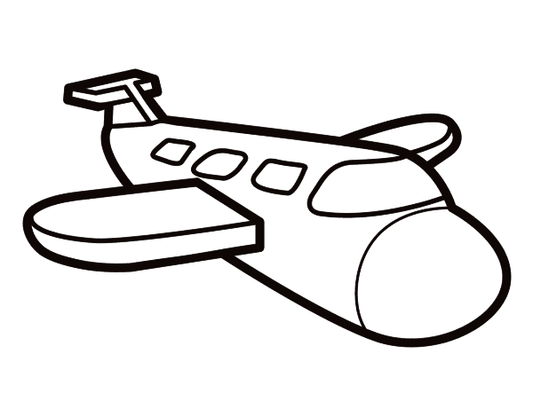 空中客车简笔画图片