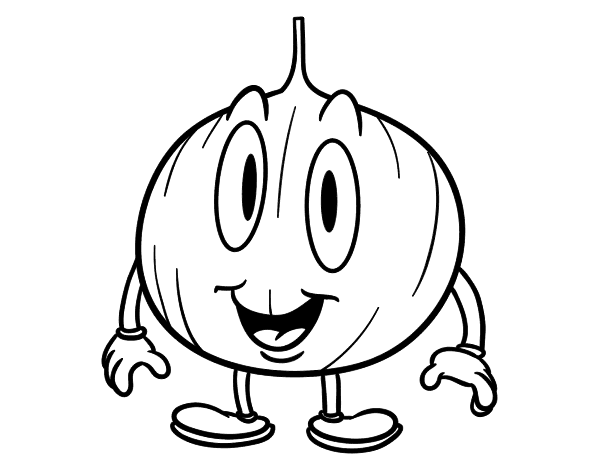 洋葱简笔画图片