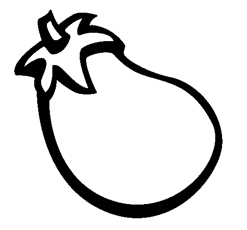 茄子填色图片
