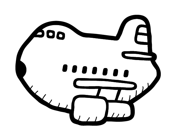 大飞机简笔画图片