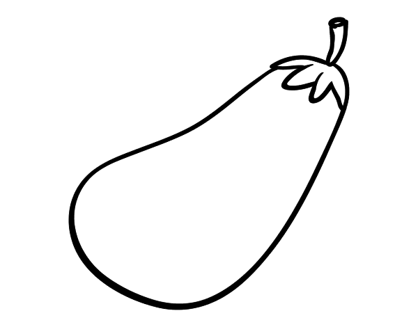 大茄子填色图片