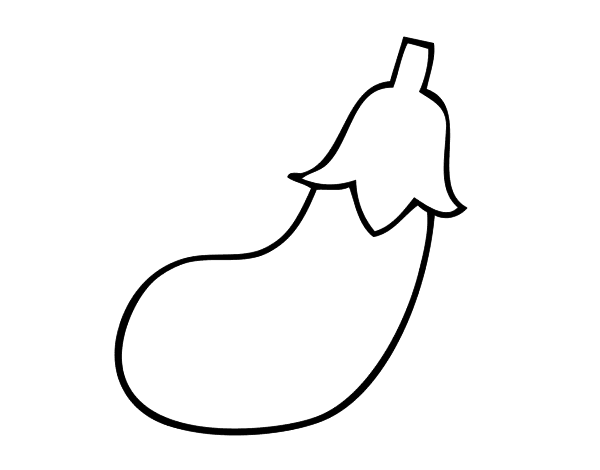 小茄子填色图片