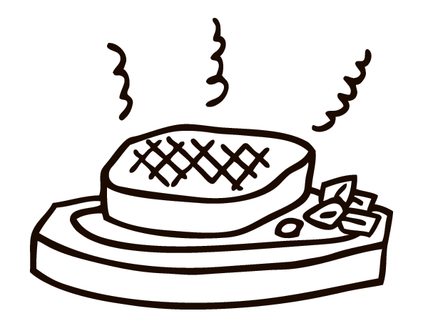 烤肉简笔画图片