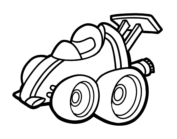 一级方程式赛车简笔画图片