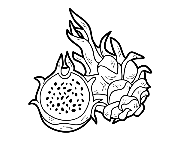 百香果填色图片