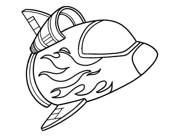 航天器涂色画