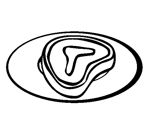 牛排简笔画图片