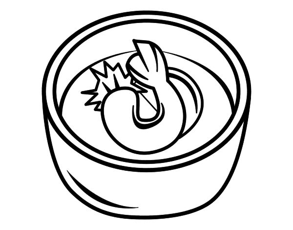 天妇罗填色图片