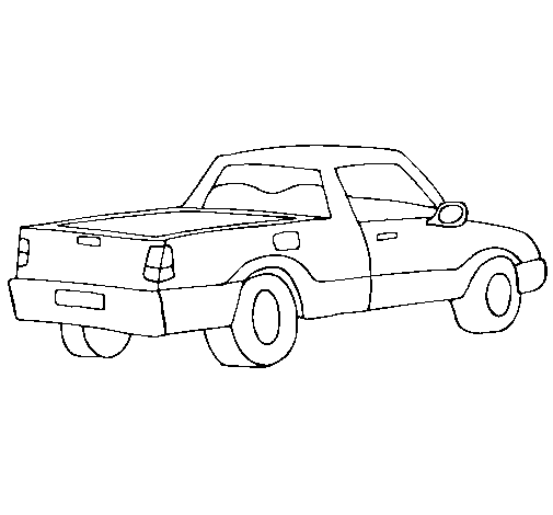 箱式货车简笔画图片