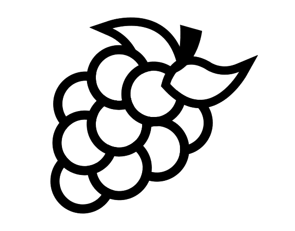 白表葡萄简笔画图片