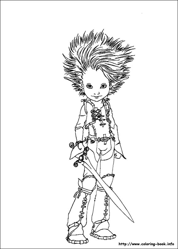 亚瑟和他的迷你王国填色图片-1