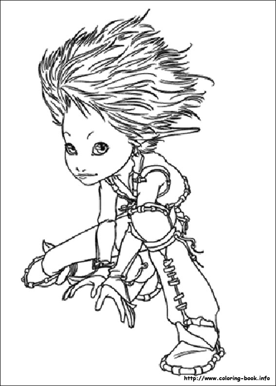 两个世界的战争线稿图片-2