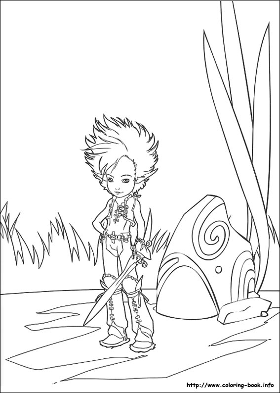 亚瑟和他的迷你王国3线稿图片-2