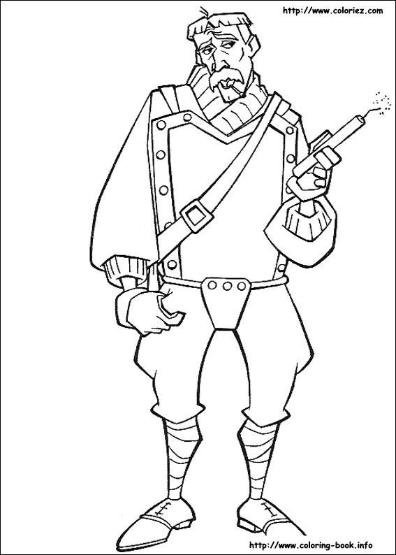 神秘古国亚特兰蒂斯填色图片