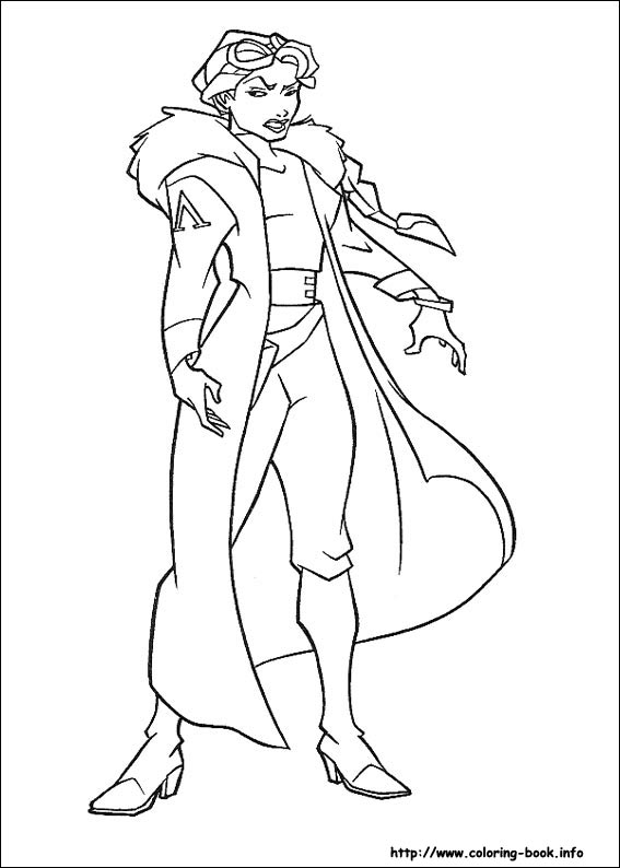 神秘古国亚特兰蒂斯填色图片