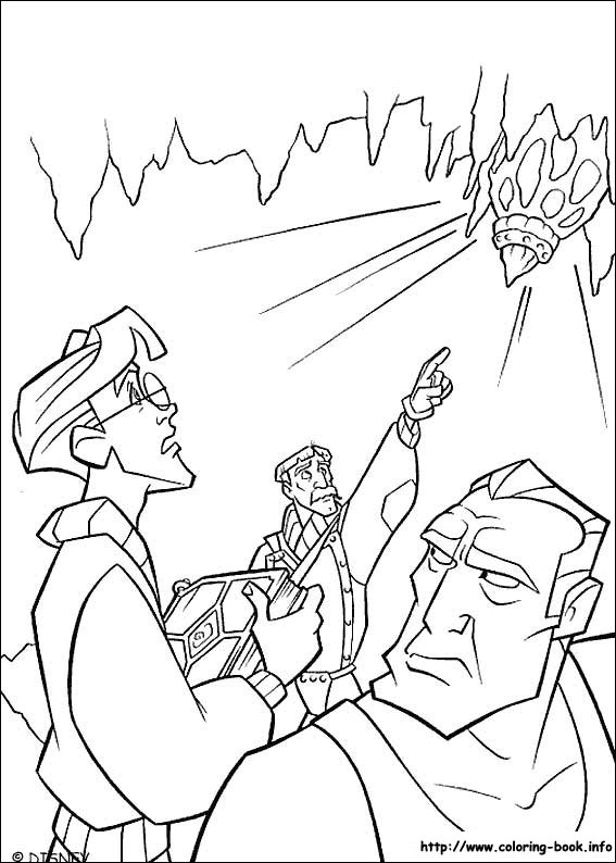 神秘古国亚特兰蒂斯填色图片