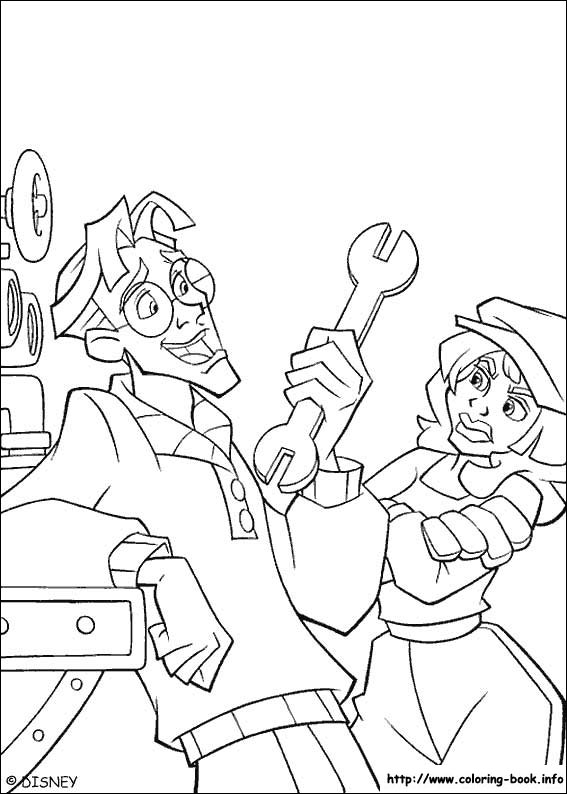 神秘古国亚特兰蒂斯填色图片