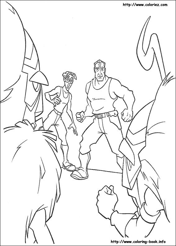 神秘古国亚特兰蒂斯填色图片