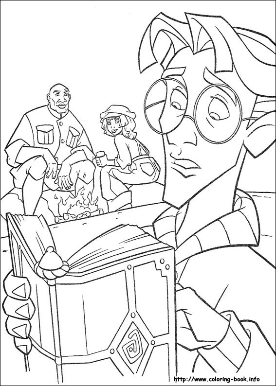 神秘古国亚特兰蒂斯线稿图片