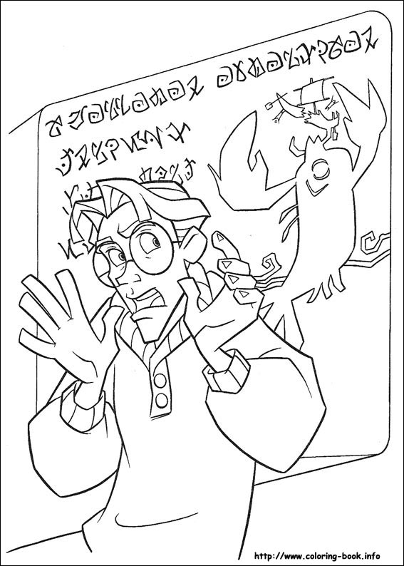 神秘古国亚特兰蒂斯填色图片