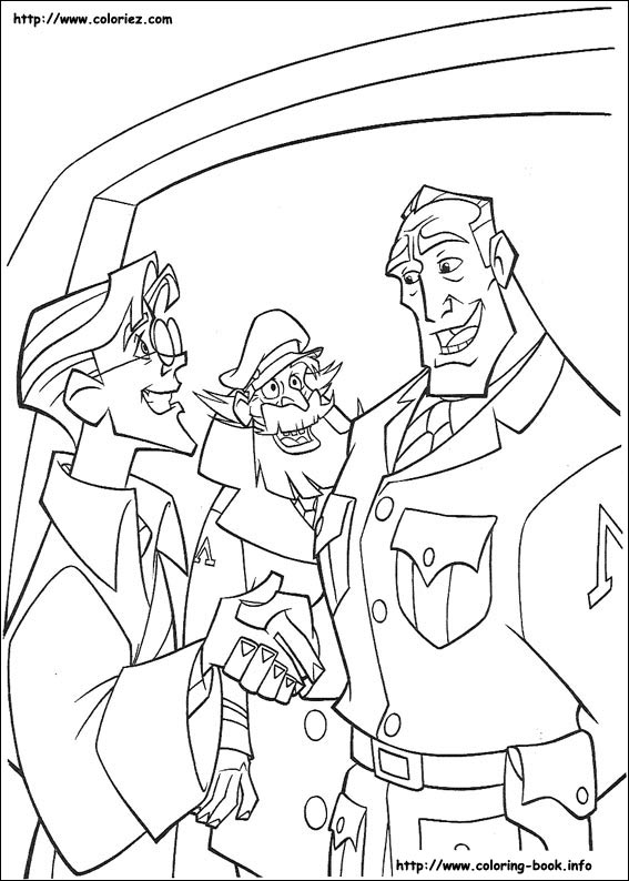 神秘古国亚特兰蒂斯填色图片