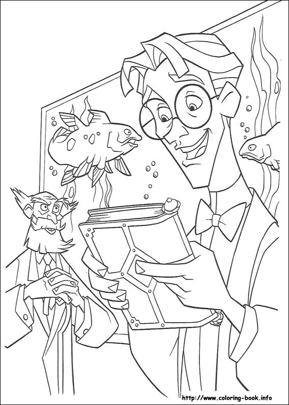 神秘古国亚特兰蒂斯填色图片