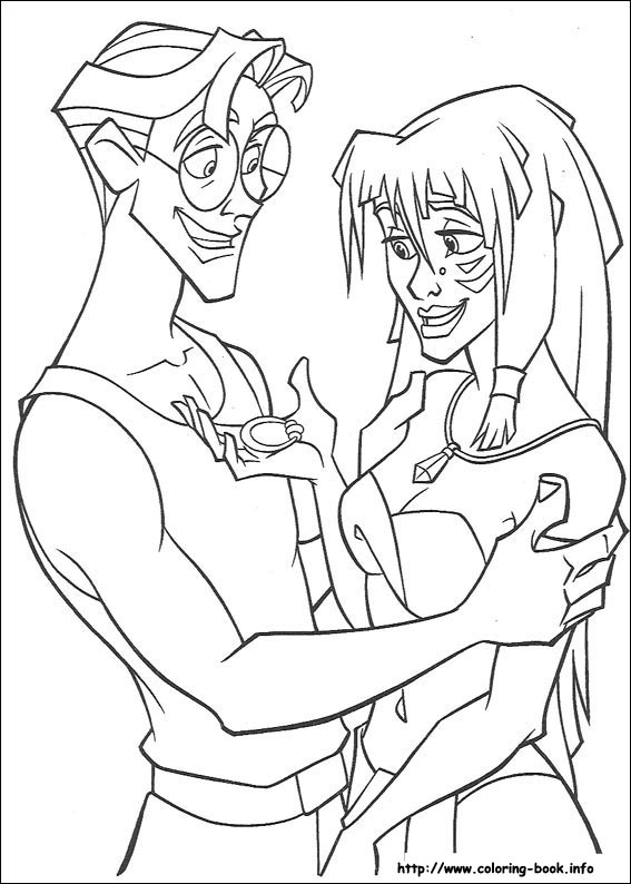 神秘古国亚特兰蒂斯线稿图片