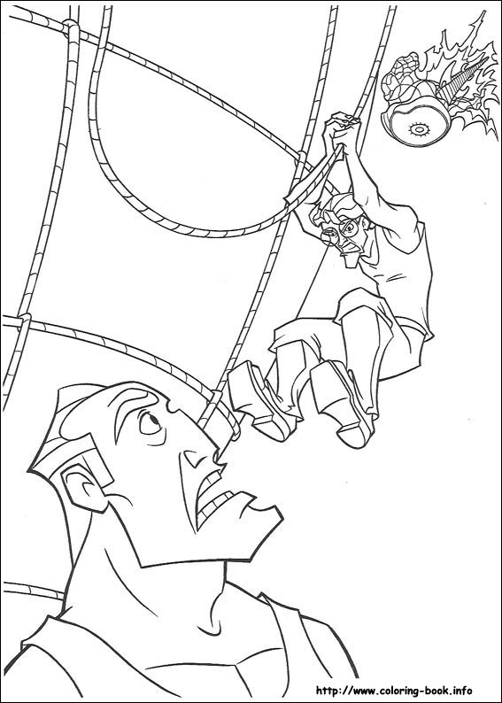 神秘古国亚特兰蒂斯填色图片