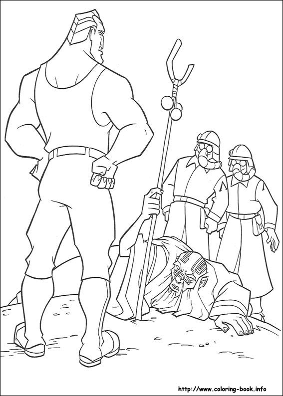 神秘古国亚特兰蒂斯填色图片