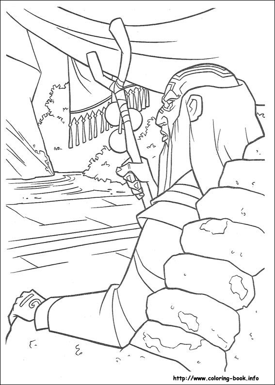 神秘古国亚特兰蒂斯填色图片