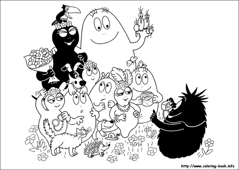 巴巴爸爸填色图片-8