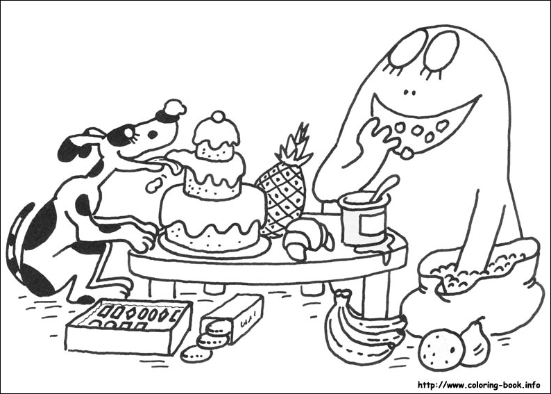 巴巴爸爸填色图片-7