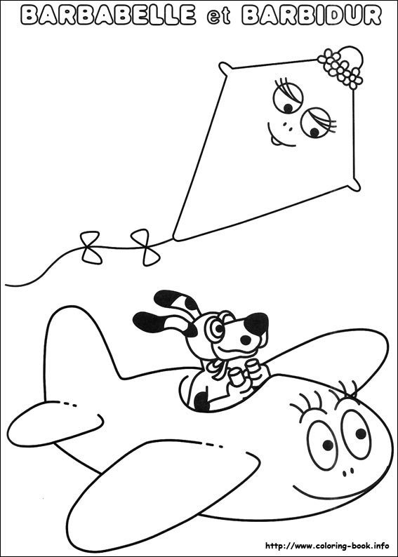 巴巴爸爸线稿图片-2