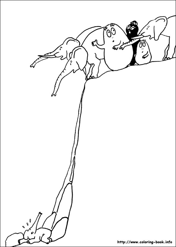 巴巴爸爸一家简笔画图片-2