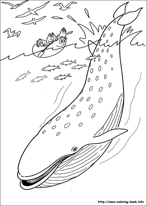 巴巴爸爸填色图片-1