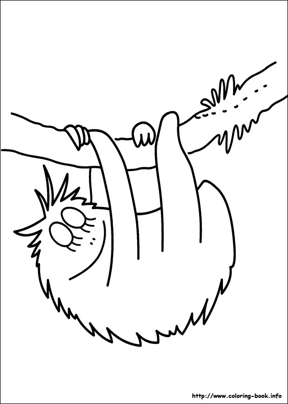 巴巴爸爸一家填色图片-1