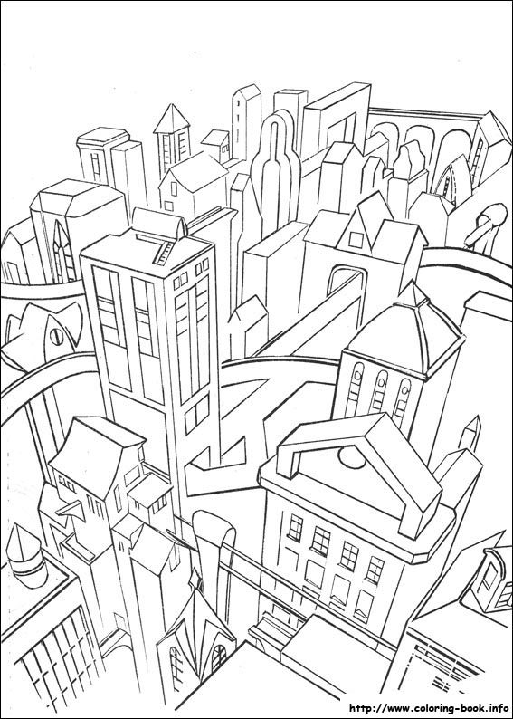 蝙蝠侠电影线稿图-3