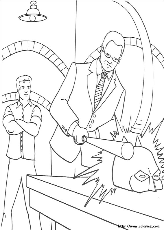 蝙蝠侠线稿图片-6