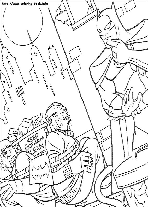 蝙蝠侠线稿图片-2