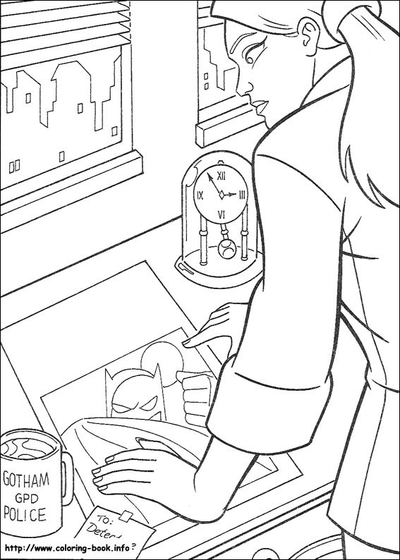 蝙蝠侠涂色画-5