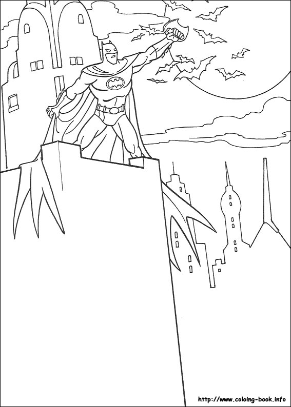 蝙蝠侠涂色画-1
