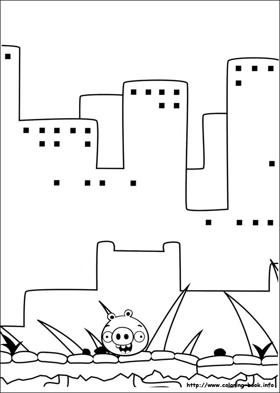 愤怒的小鸟简笔画图片-2