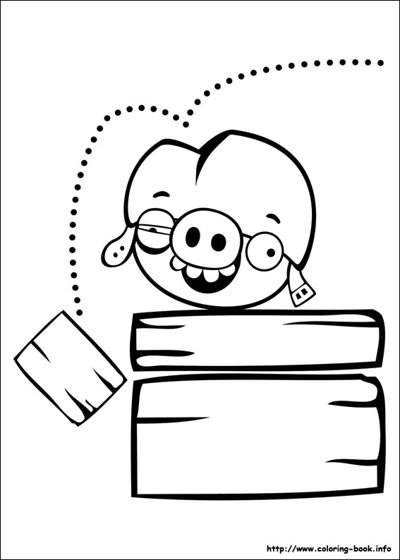 愤怒的小鸟涂色图片-2