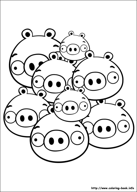 愤怒的小鸟线稿图片-8