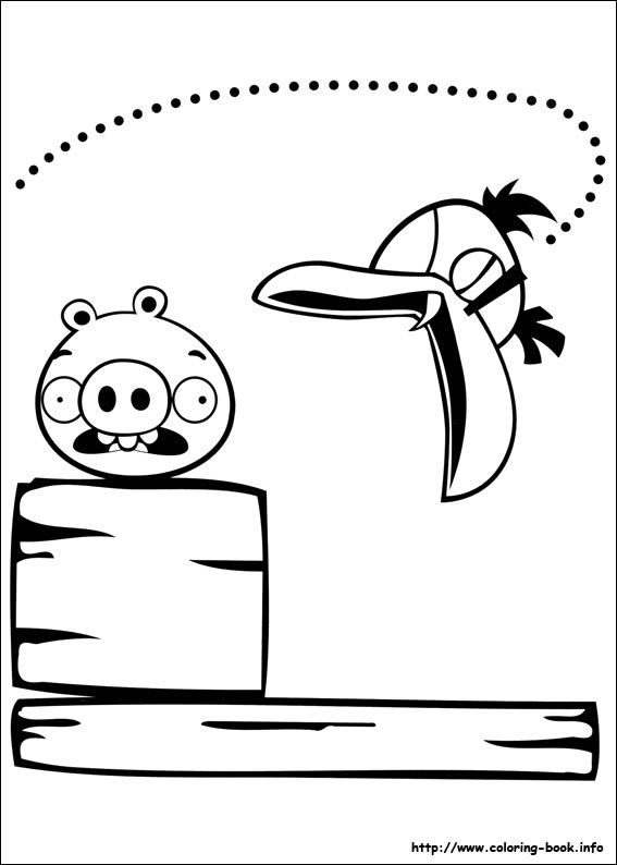 愤怒的小鸟线稿图片-3