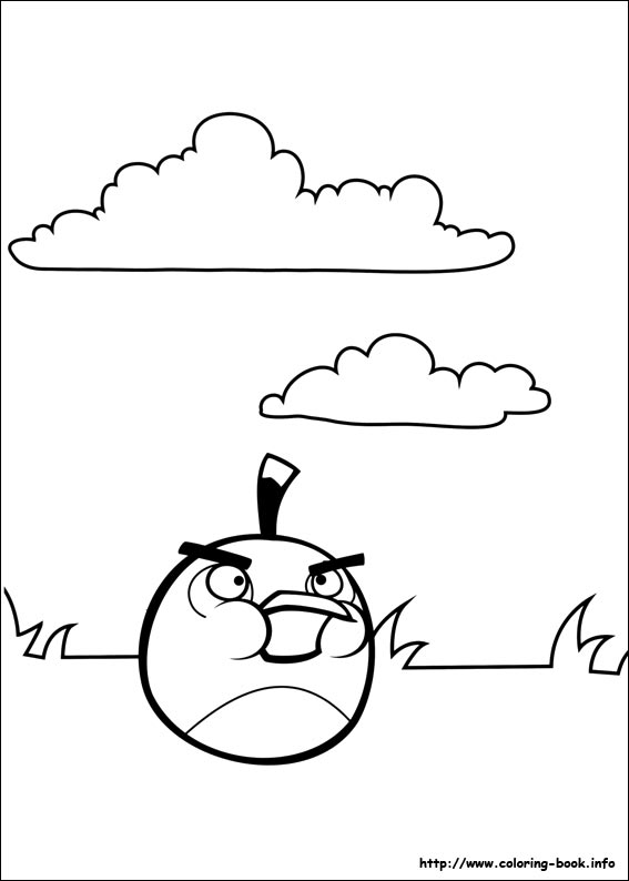 愤怒的小鸟填色画-9