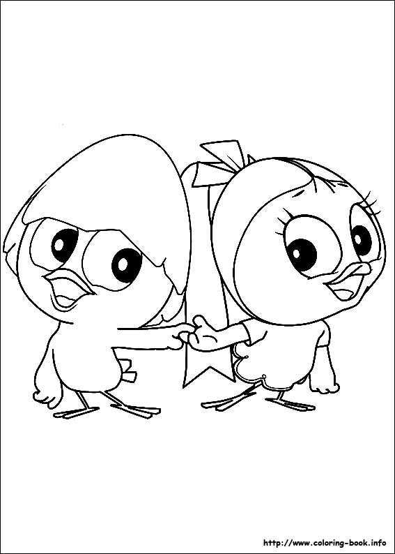 小黑卡利麦罗填色图片-5